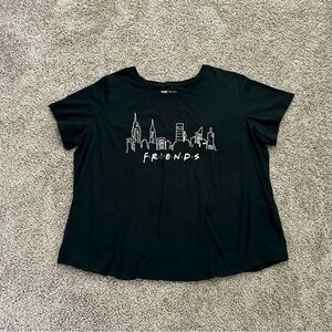 FRIENDS Black Short Sleeve Tee